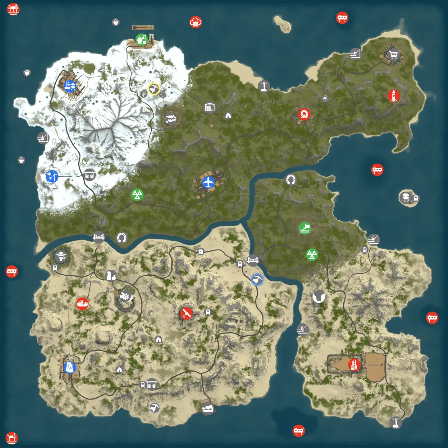Combustion Isle Map