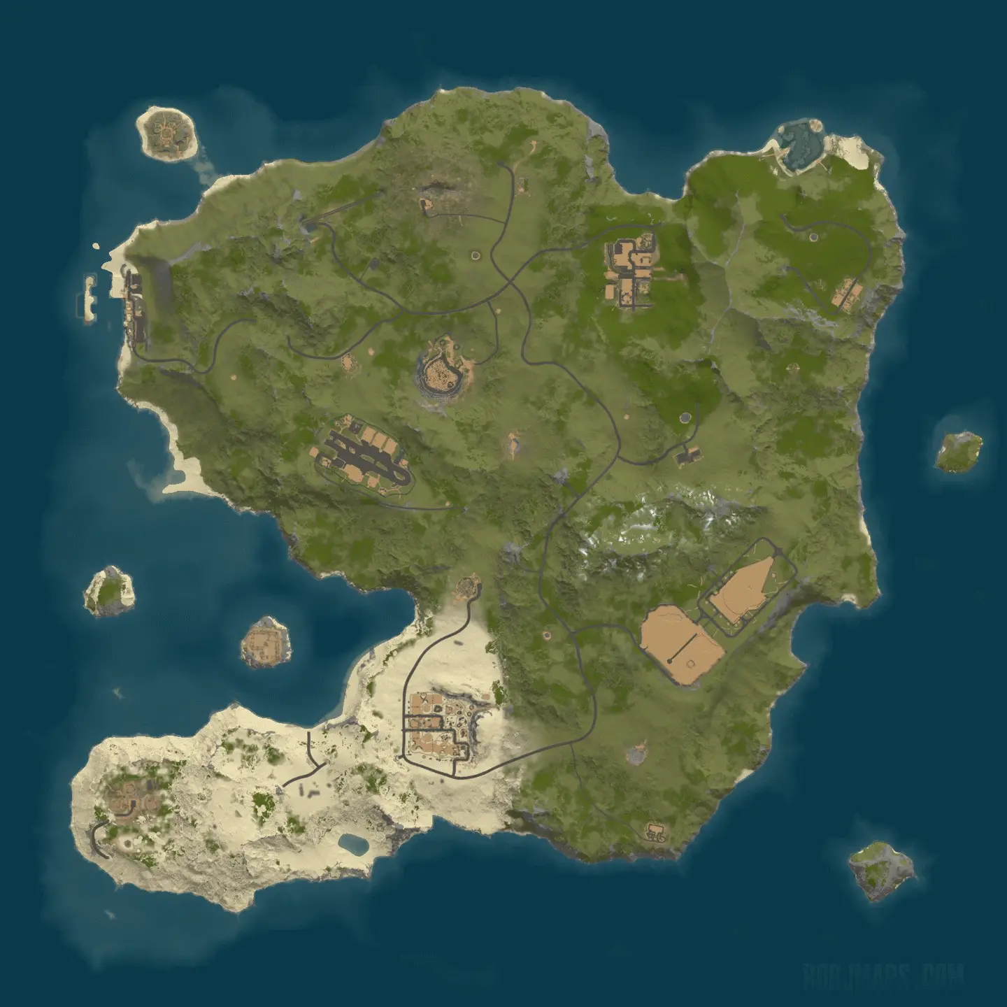 Shivering Sands Map