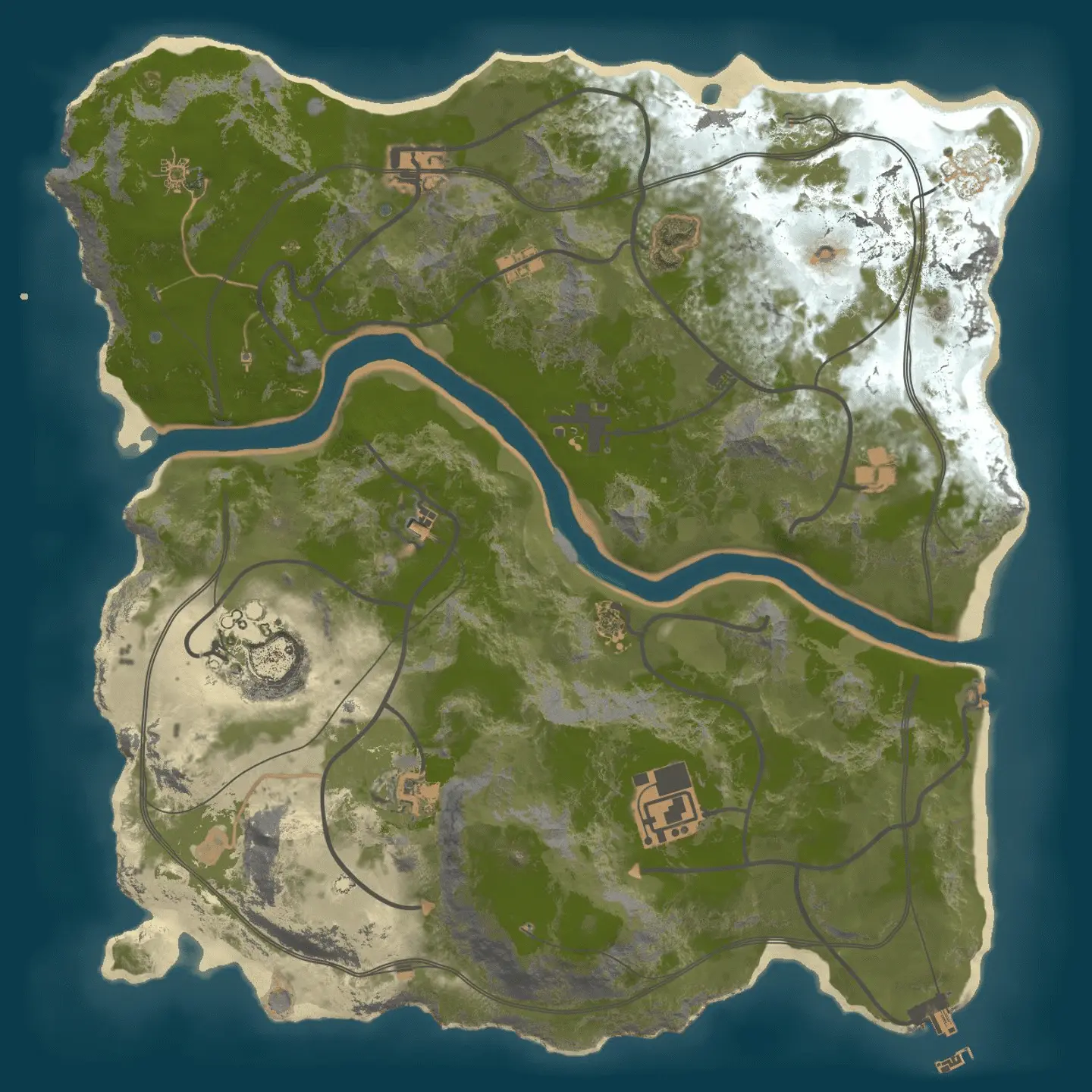 Vulture Island Map