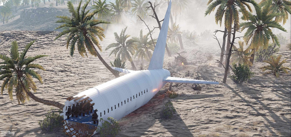 Crashed Plane